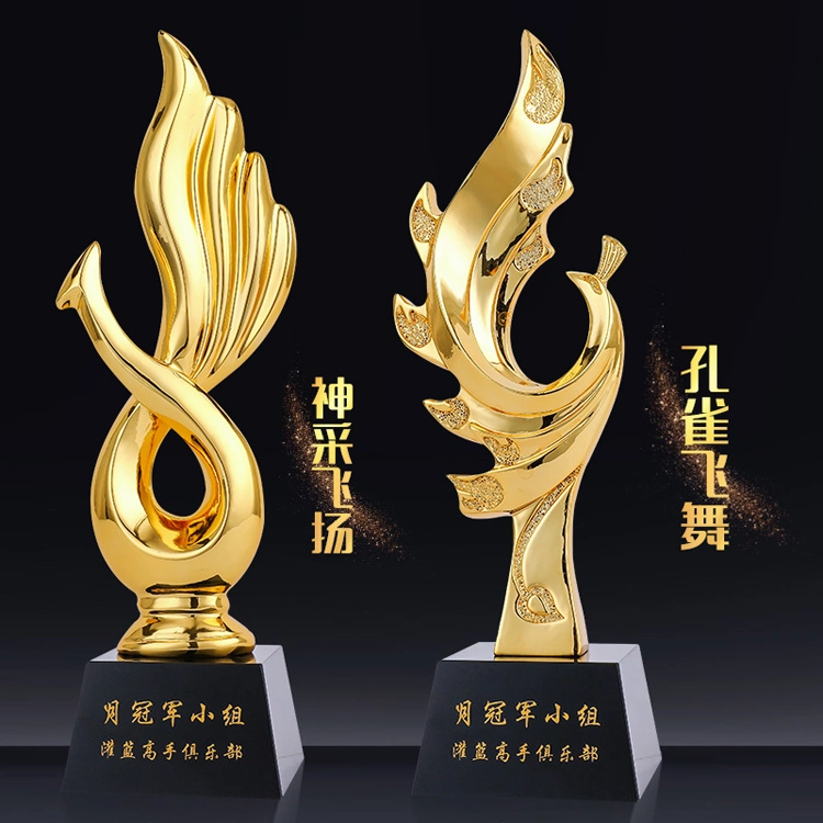 Wholesale Cheap Custom Blank Champions Sport Award Souvenir Metal Trophy Cup Trophy Trophiesmanufacture Metal 3D Gold Troch Trophies