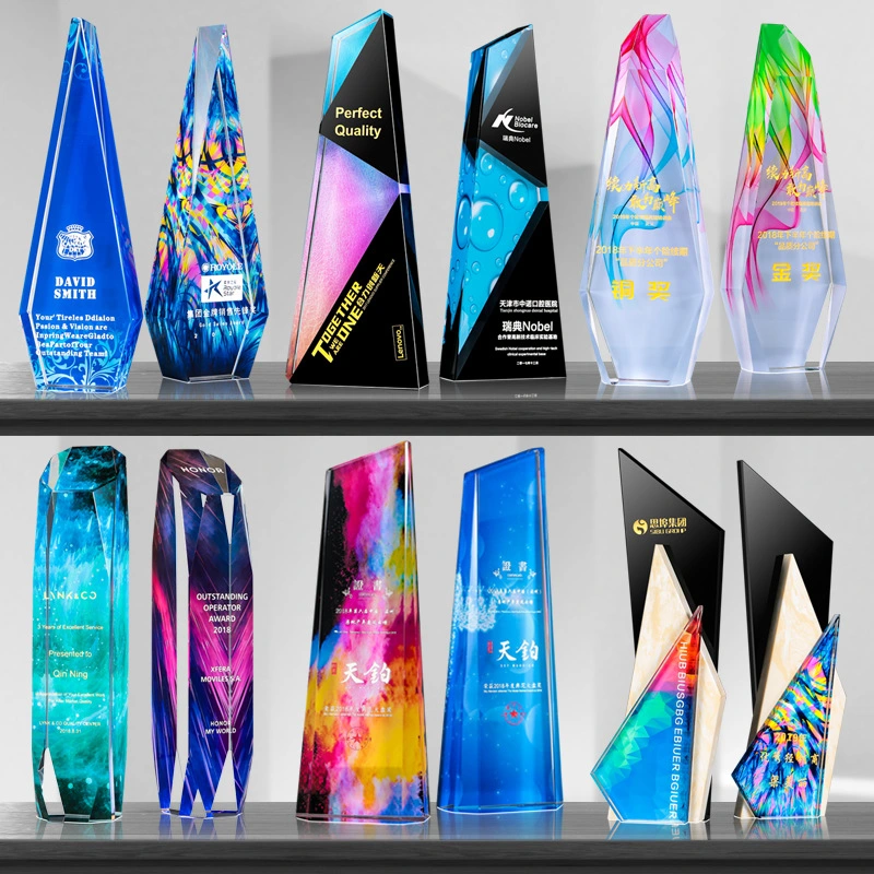 ODM OEM Awards Color Crystal Trophy for Competition