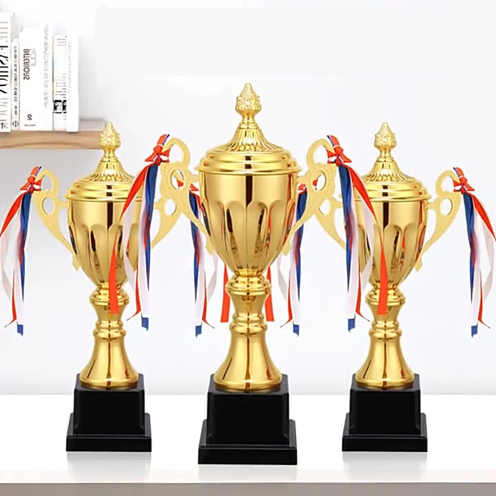 Hot Sale Economy Trophy Cup School and Clubs Cheap Gold Metal Sports Trophy