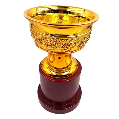 Passen Sie die Design-Gold-Cup-Trophäe aus Metall für die Preisverleihung an